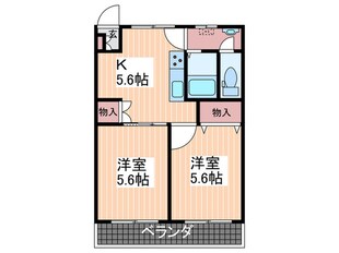 サカエマンションの物件間取画像